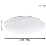 Eglo 33272 - led rgbw prigušiva plafonska svetiljka totari-c LED/34W/230V + daljinski upravljač | Eponuda.com
