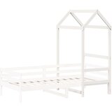 vidaXL Streha za otroško posteljo bela 98x70x176,5 cm trdna borovina | Shoptok.si