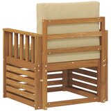  Set vanjskih sofa s jastukom Prirodna 71 x 63 x 73 cm | shoptok.hr