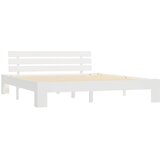  Okvir za krevet od masivne borovine bijeli 180 x 200 cm | shoptok.hr