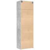 Ormarić za pohranu boja betona 70x42,5x225 cm konstruirano drvo | shoptok.hr