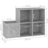  za cipele boja betona 105x35,5x70 cm konstruirano drvo | shoptok.hr