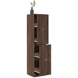 vidaXL Ormarić za lijekove boja smeđeg hrasta 40x41x174,5 cm drveni | shoptok.hr