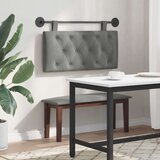  Držeće uzglavlje Zidne Tamno siva 90 x 55 x 7 cm Baršun - Tamno siva 80 cm bez LED | shoptok.hr