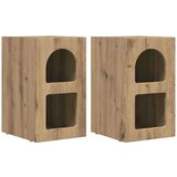  Noćni ormarić 2 pcs Umjetnički hrast 29.5 x 35 x 50 cm | shoptok.hr