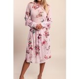 Fenzy Midi Haljina S Cvjetnim Printom, Ružičasta | shoptok.hr
