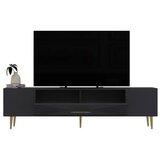 Hanah home tv polica Dekol1 anthracite gold