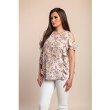 Fenzy Plus Size Top S Volanima, Bijeli | shoptok.hr
