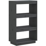 Furnova Knjižna omara / pregrada siva 60x35x103 cm trdna borovina, (21950651) | Shoptok.si