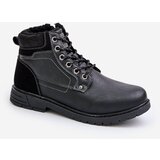 PE1 Insulated men's boots made of eco leather black Venredia Cene