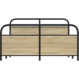 vidaXL Metalni okvir kreveta bez madraca boja hrasta sonome 160x200 cm | shoptok.hr