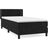 Maison Chic Box spring postelja - Vzmetna postelja z vzmetnico črn 90x190 cm žamet SL14254, (21883413) Cene