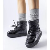 Gemre Black insulated snow boots with elastic Oslavia | Shoptok.si