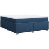  Krevet s oprugama i madracem plavi 200 x 200 cm od tkanine | shoptok.hr