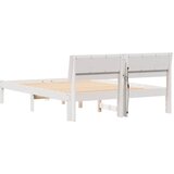  Krevetna konstrukcija Bijelo 120 x 200 cm Čvrsto borovo drvo Bijela 212 x 125.5 x 73 cm | shoptok.hr