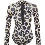 Trendyol Leopard Patterned Zipper Detailed Swimsuit | ePonuda.com