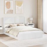  Okvir za krevet s pohranom i uzglavljem Bijela - Bijela 140 x 190 cm | shoptok.hr