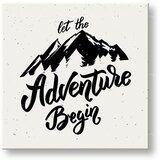  Motivaciona slika na platnu Let the adventure begin (moderne) | shoptok.hr