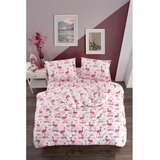 Mila Home Bijela/ružičasta posteljina za krevet za jednu osobu/za produženi krevet s uključenom plahtom/3-dijelna 160x220 cm Flamingo – | shoptok.hr