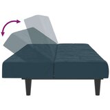  Dvosjed na razvlačenje plavi baršunasti | shoptok.hr