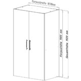 RESPEKTA Kuhinja - ormar SKWGC (104 cm, Sa staklokeramičkom pločom za kuhanje) | shoptok.hr