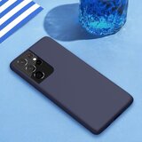 Nillkin Flex Pure Pro tekoči silikonski ovitek za Samsung Galaxy S21 Ultra 5G moder | Shoptok.si