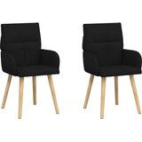  Trpezarijske stolice 2 pcs Tkanina Crna 60 x 56 x 96 cm | Eponuda.ba