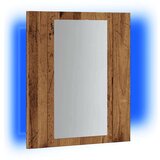 vidaXL LED kupaonski ormarić s ogledalom boja hrasta 40x12x45cm drveni | shoptok.hr