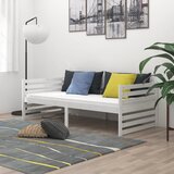  Dnevni ležaj od masivne borovine bijeli 90 x 200 cm | Eponuda.ba