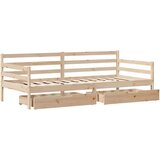 vidaXL Dnevni krevet s ladicama bez madraca 90x200 cm masivno drvo | shoptok.hr