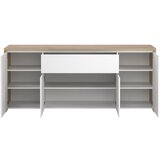 Tvilum Bijela/u prirodnoj boji komoda u dekoru hrasta 197x84x48 cm Next – | shoptok.hr