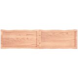 Stolna Mizna plošča svetlo rjava 160x40x4 cm obdelana trdna hrastovina, (20817848) | Shoptok.si