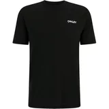 Oakley Tehnička sportska majica crna / bijela
