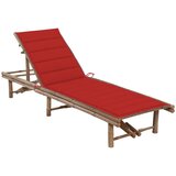 Maison Chic Vrtni Ležalnik - Sončna ležalnik z blazinami bambus, (22042702) | Shoptok.si