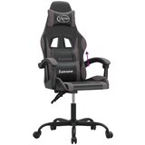  Igraća stolica crno-siva od umjetne kože | shoptok.hr