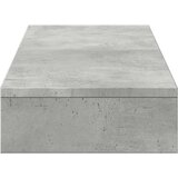 vidaXL Stojalo za zaslon betonsko siva 100x27x10 cm inženirski les | Shoptok.si