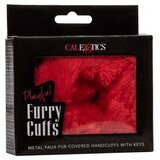  metalne lisice sa crvenim krznom | calexotics Cene