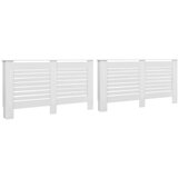 Beli pokrovi za radijator 2 kom bijeli 152 x 19 x 81,5 cm mdf | shoptok.hr