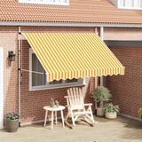 Tenda na ručno uvlačenje 300 cm narančasto-bijela prugasta | Eponuda.com