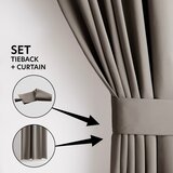 Restilo Sivorjava zatemnitvena izolacijska zavesa 140x270 cm Pleat – | Shoptok.si