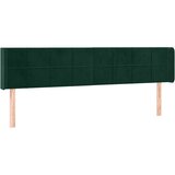  LED uzglavlje tamnozeleno 163x16x78/88 cm baršunasto | Eponuda.com