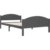 vidaXL Okvir za krevet od masivne borovine tamnosivi 120 x 200 cm | shoptok.hr