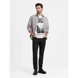 Ombre Men's REGULAR FIT shirt with pocket - gray | Shoptok.si