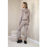 Kesi Set 3in1 sweatshirt + top + pants dark beige | shoptok.hr