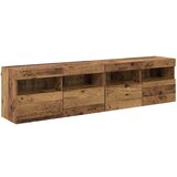 TV zidni ormari S LED lampica 2 pcs Staro drvo 80 x 30 x 40 cm | shoptok.hr