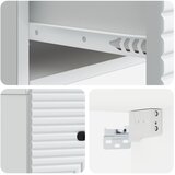  Stenski nočni omarici Bela 34,5 x 33 x 20 cm Inženirski les, (5000298670) | Shoptok.si