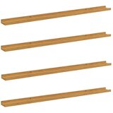  Polica na zidu Zidne 4 pcs Bež 115 x 9 x 3 cm Konstruirano drvo | Eponuda.com