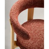 Kave Home Jedilni stol iz masivnega jesena v barvi terakote Granite – | Shoptok.si