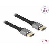 Delock kabel hdmi 8K 60Hz ultra hd 2m sivo/črn 83996, (21028149) Cene