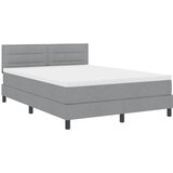  Krevet s opruga kutije Svijetlo siva 140 x 190 cm tkanina | shoptok.hr